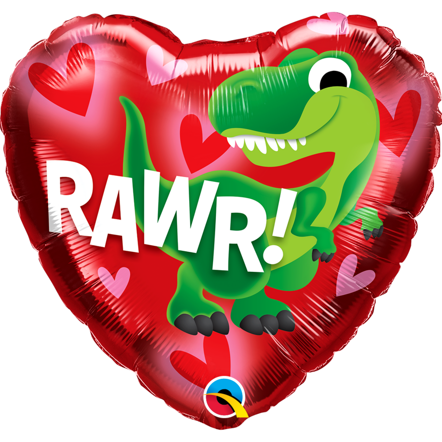 16672 - 1 X 18" HEART FOIL DINO-RAWR BALLOON