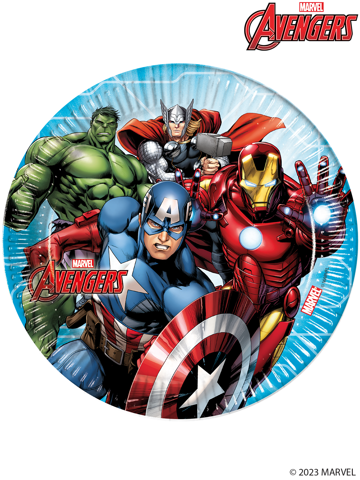 21713 - 8 X 23CM PAPER PLATES MIGHTY AVENGERS