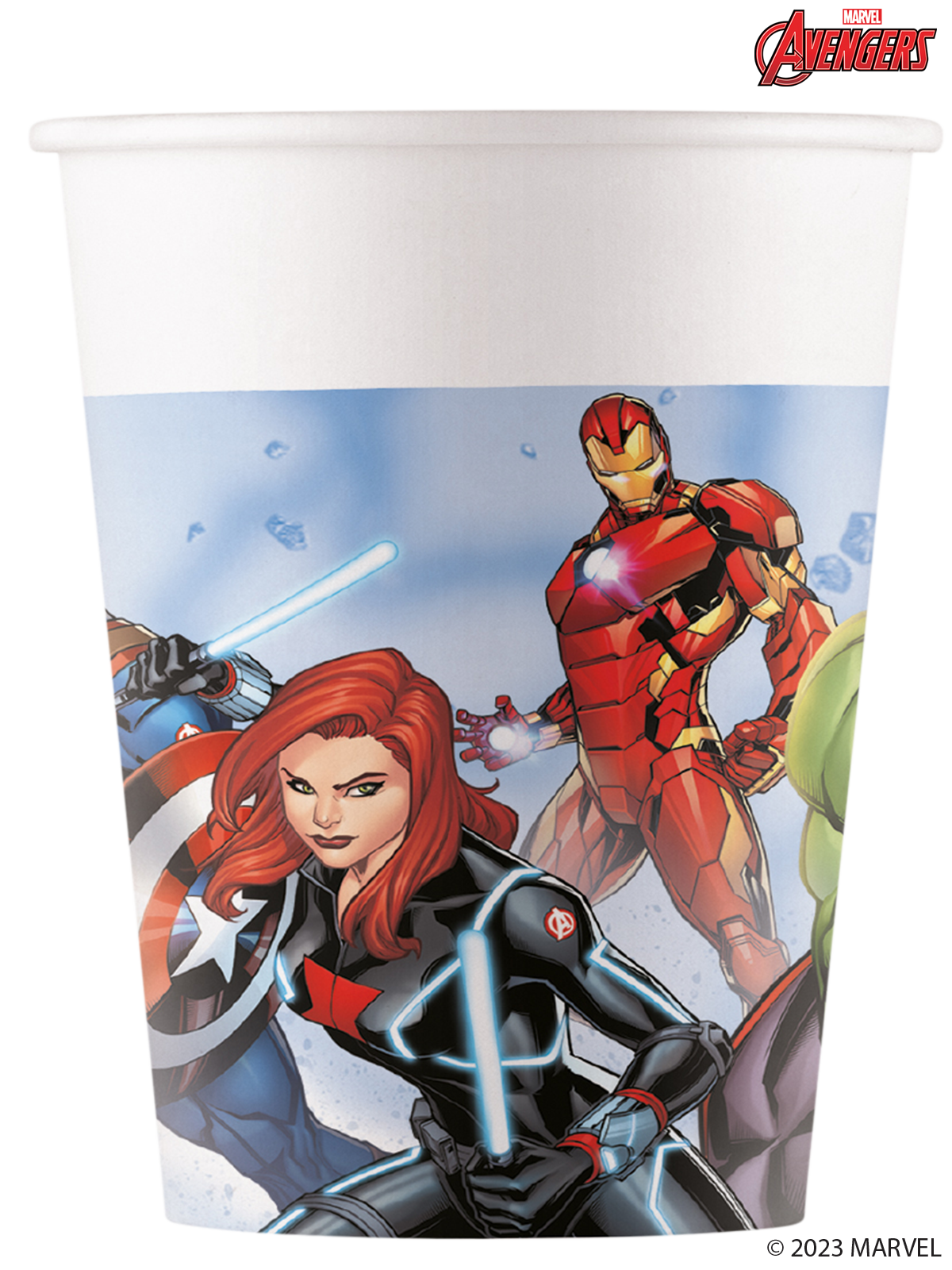 24275 - 8 X 200ML PAPER CUPS AVENGERS INFINITY STONES