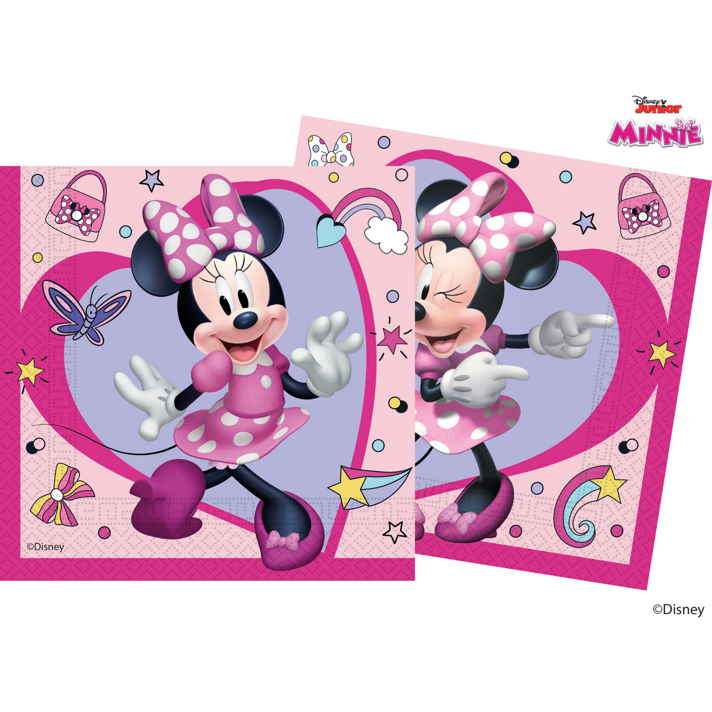 24440 - 20 X PAPER NAPKINS TWO-PLY DISNEY MINNIE MOUSE PARTY GEM