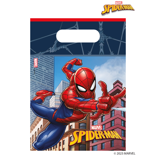24550 - 6 X PARTY BAGS SPIDER-MAN CRIME FIGHTER