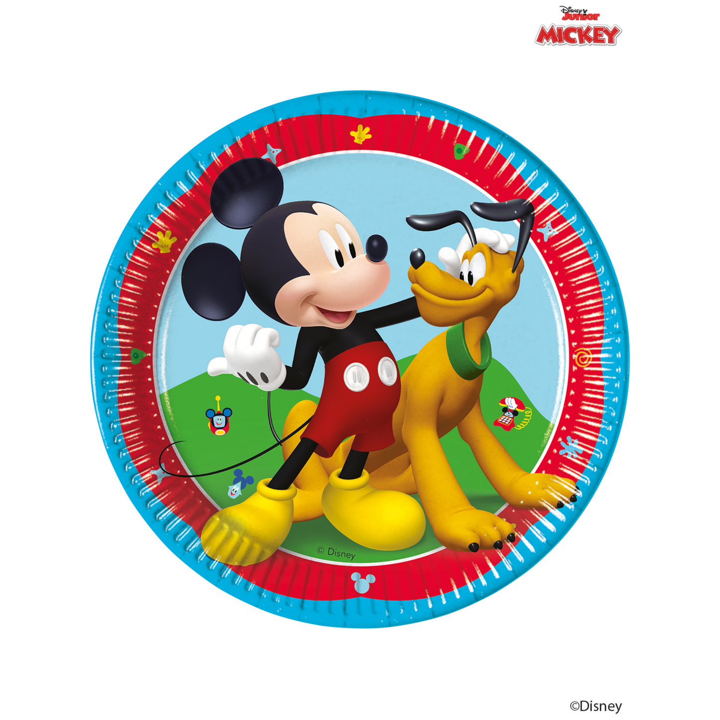 24640 - 8 X 23CM PAPER PLATES DISNEY MICKEY ROCK THE HOUSE