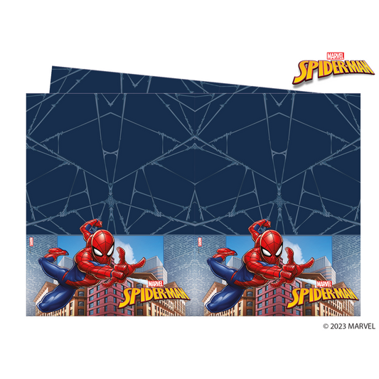 24594 - 1 X PARTY TABLE COVER SPIDER-MAN CRIME FIGHTER