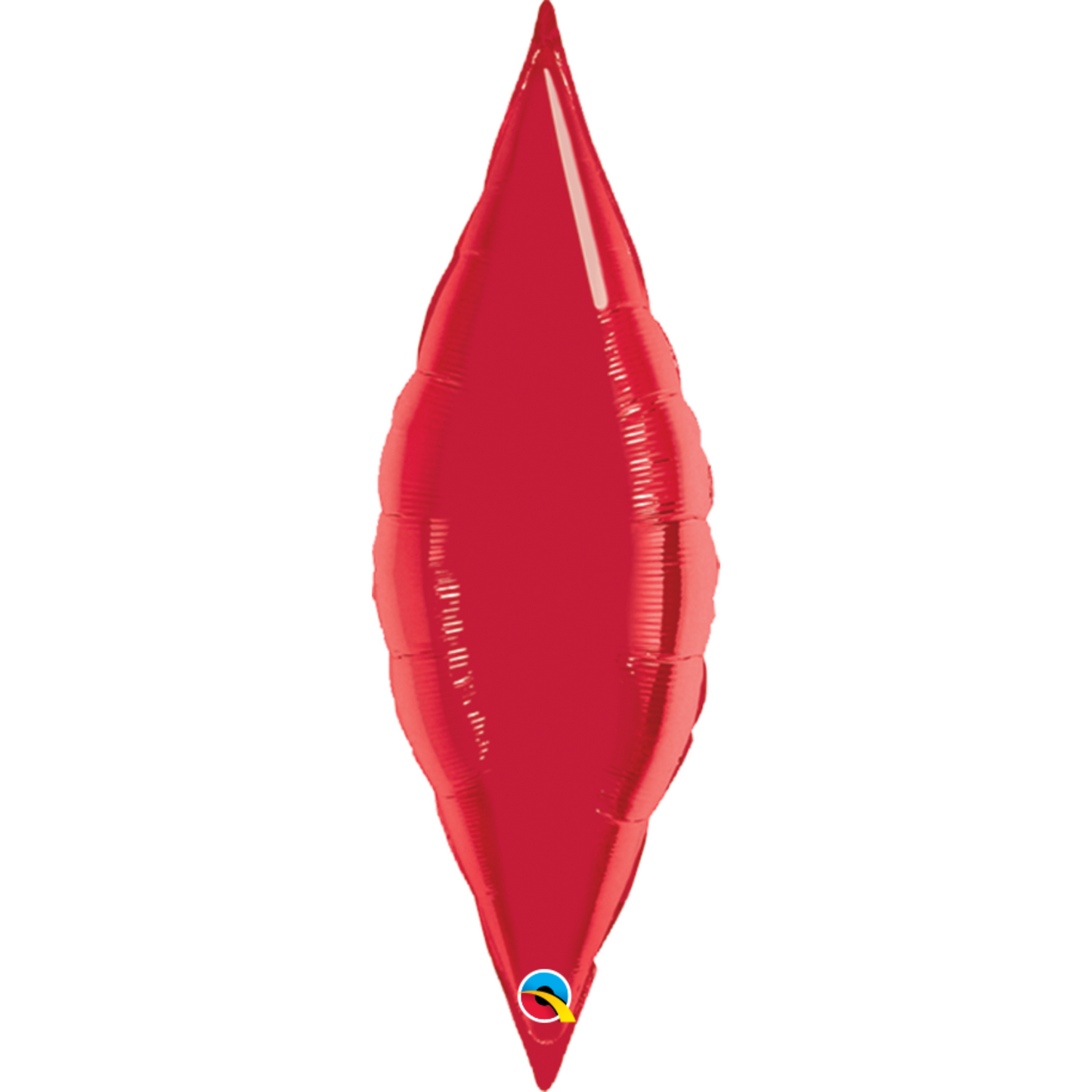 31874 - 1 X 13" TAPER SHAPE RUBY RED PLAIN FOIL BALLOON