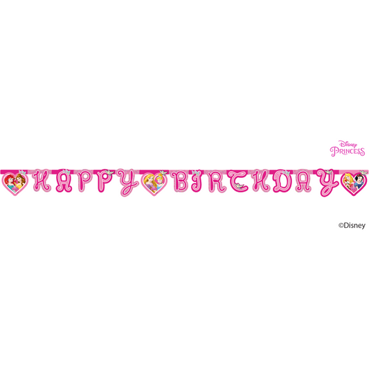 46851 - 1 X HAPPY BIRTHDAY BANNER DISNEY PRINCESS