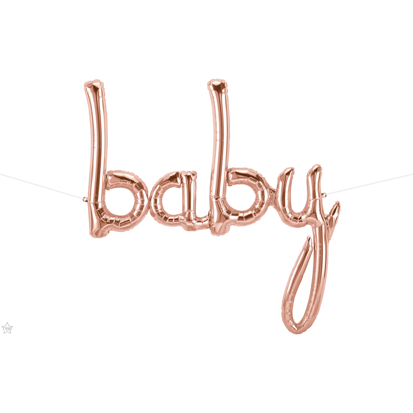 59834 - 46" SCRIPT BABY ROSE GOLD BALLOON