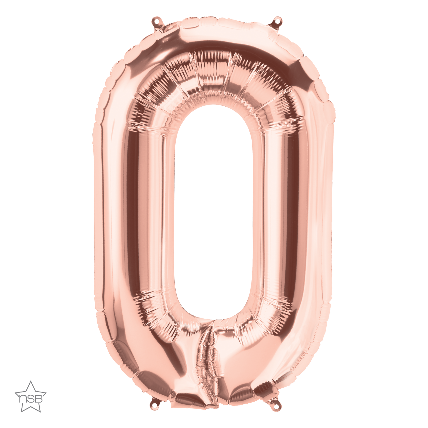 59874 - 34" LETTER PACKAGED O ROSE GOLD FOIL BALLOON