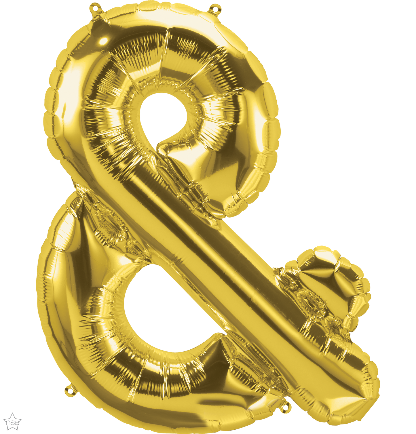 59905 - 34" SYMBOL PACKAGED AMPERSAND GOLD FOIL BALLOON