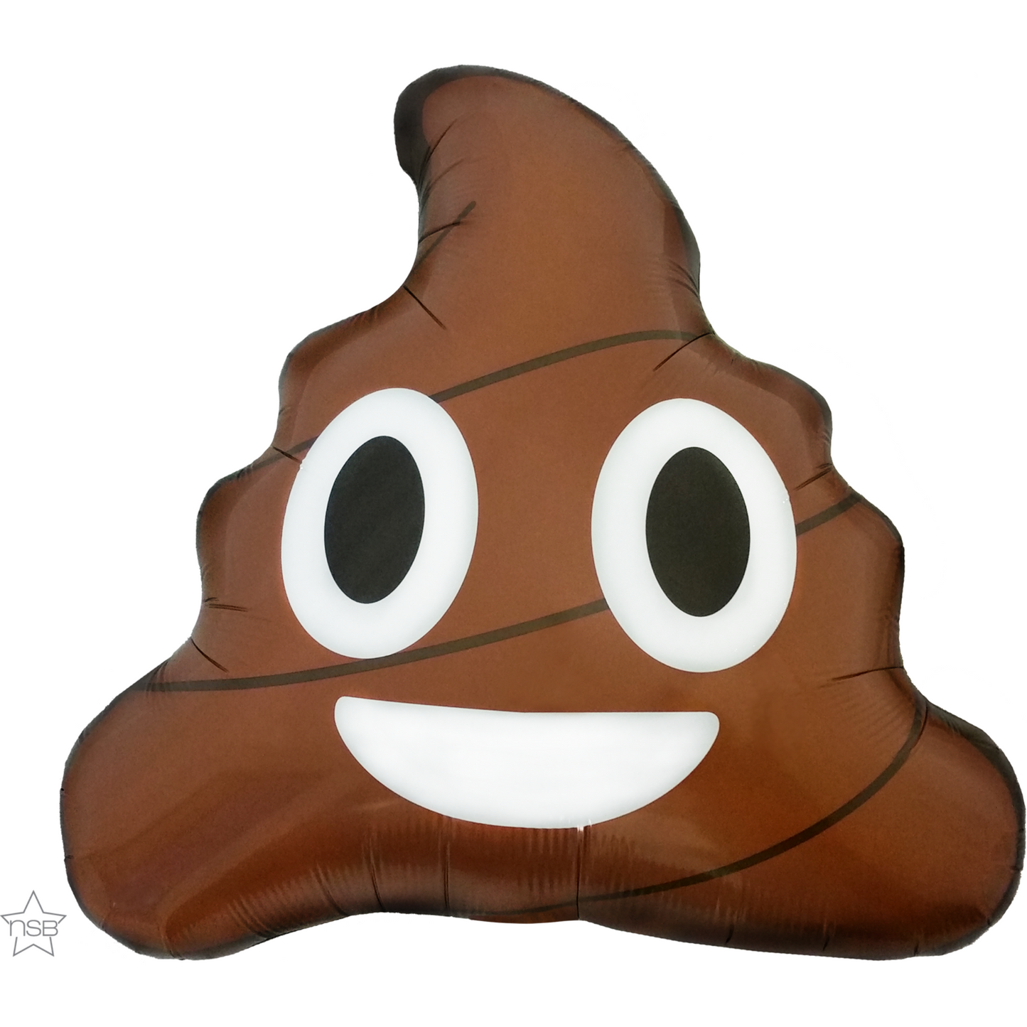 63044 - 24" SHAPE POOP EMOTICON FOIL BALLOON