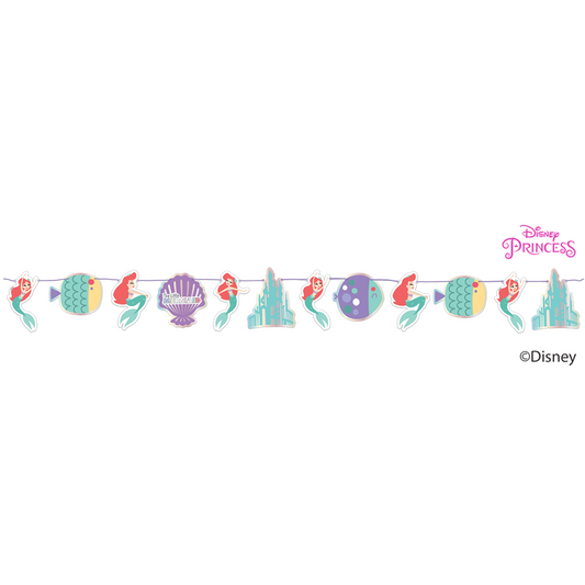 78352 - 1 X PAPER GARLAND DISNEY ARIEL UNDER THE SEA