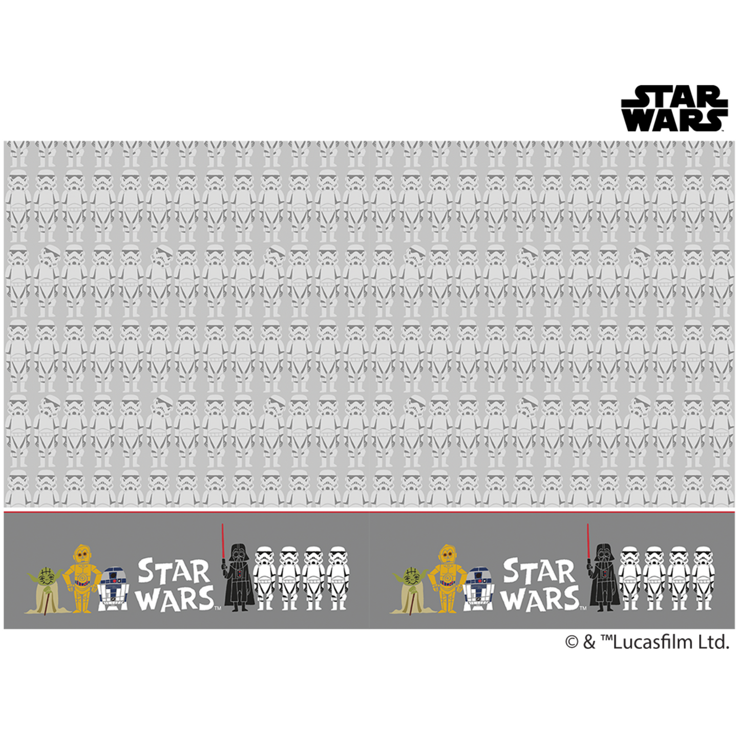 78379 - 1 X PARTY TABLE COVER STAR WARS PAPER CUT