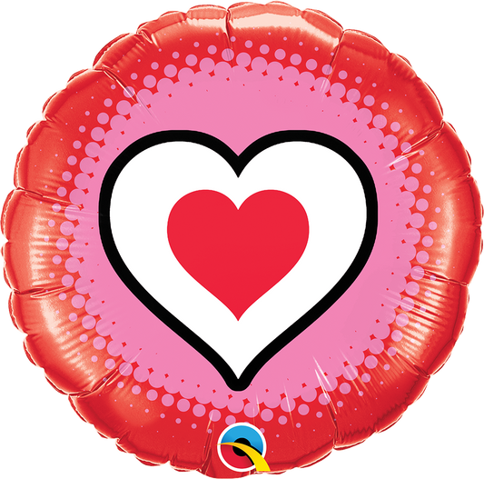 78545 - 18" ROUND ONLY HEARTS FOIL BALLOON