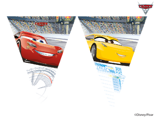 88845 - 1 X FLAG BANNER DISNEY PIXAR CARS 3