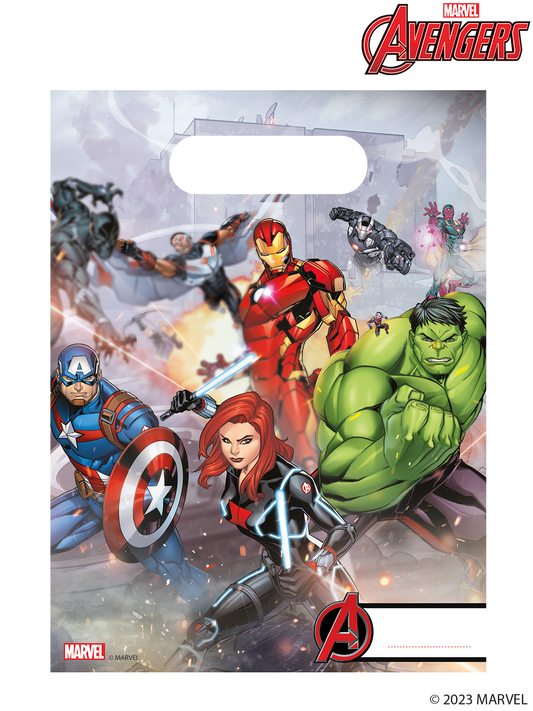 99922 - 6 X PARTY BAGS MIGHTY AVENGERS