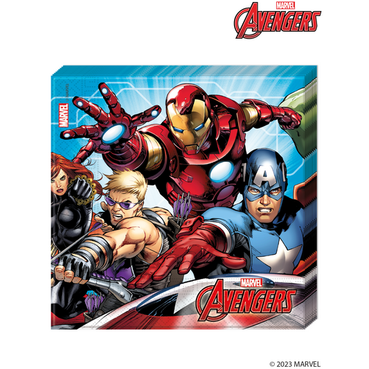 99991 - 20 X PAPER NAPKINS MIGHTY AVENGERS