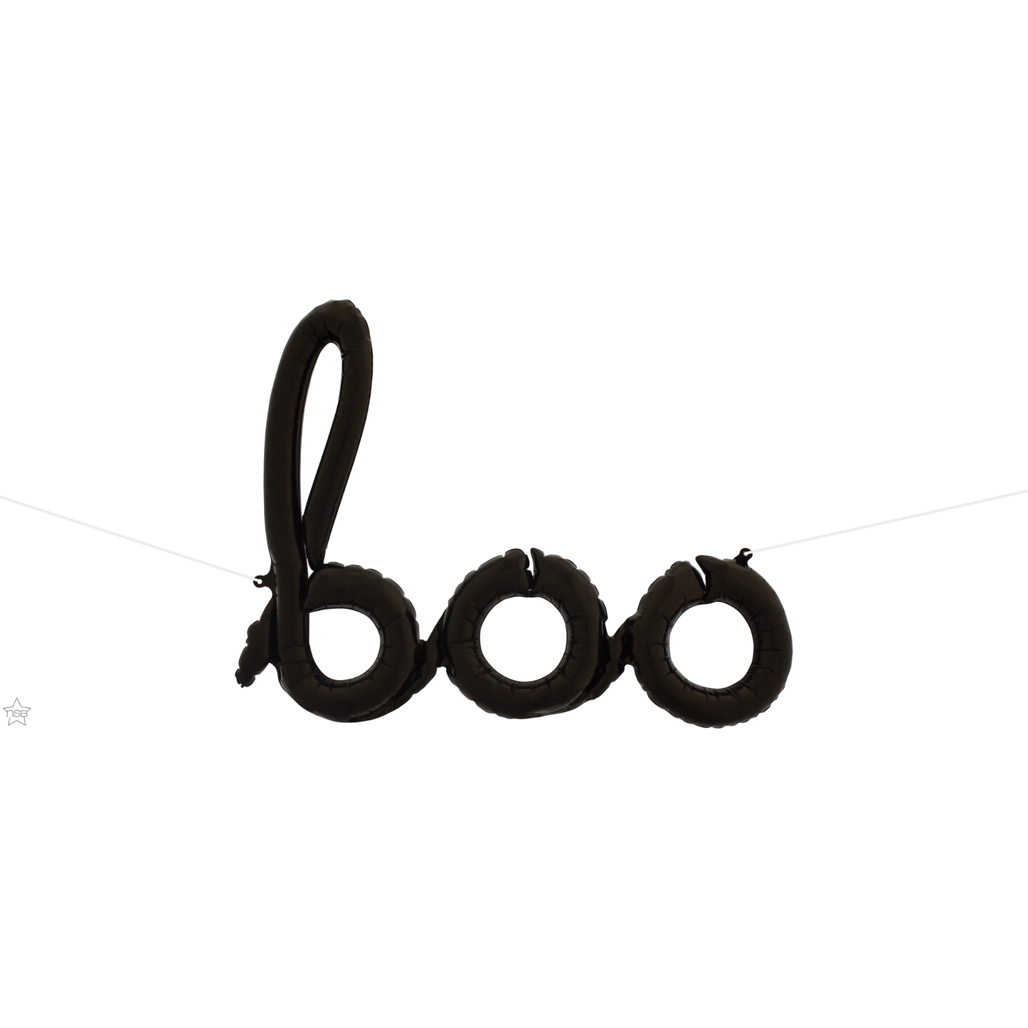 59784 - 42" SCRIPT BOO BLACK BALLOON