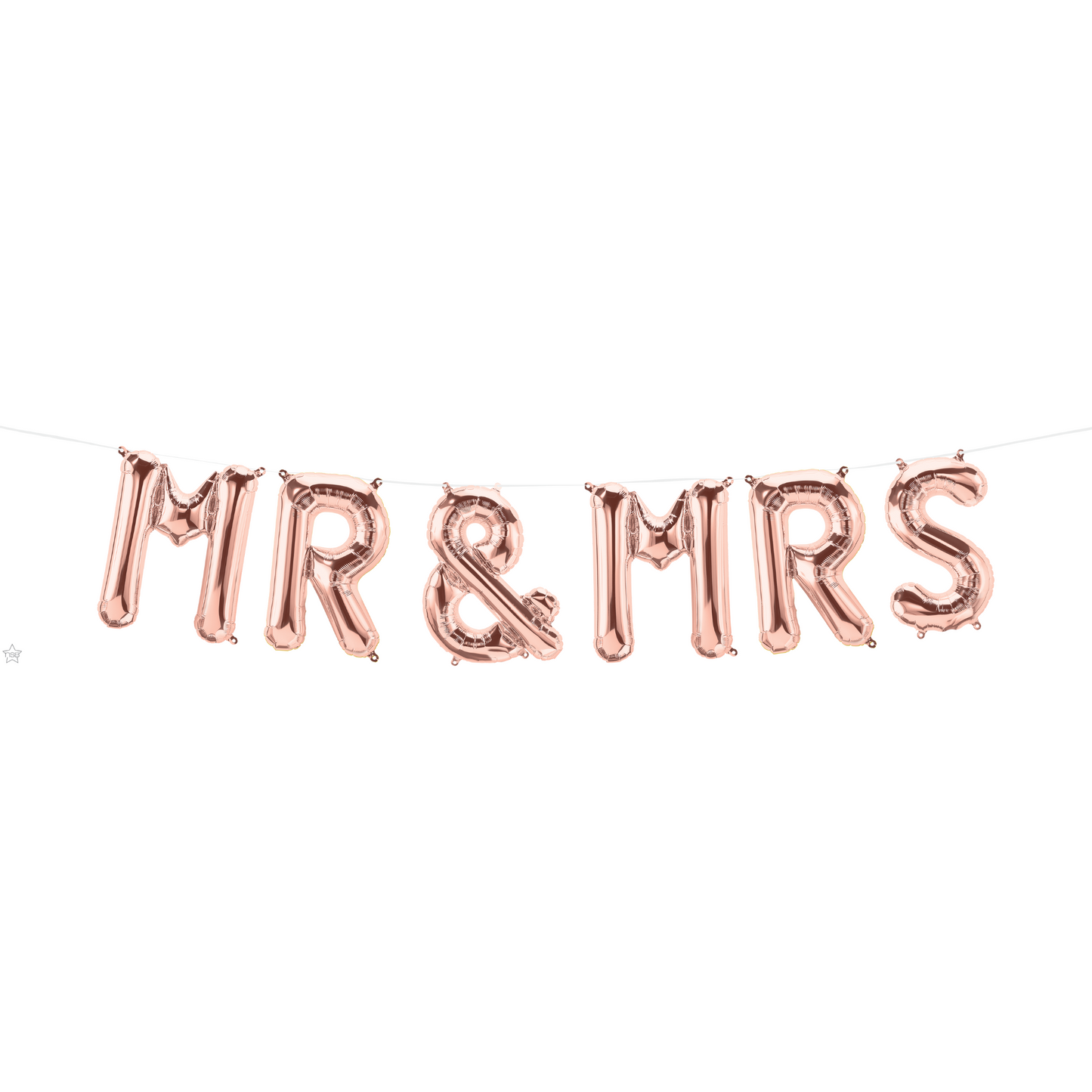 58820 - 16" MR(S) & MRS ROSE GOLD BALLOON KIT