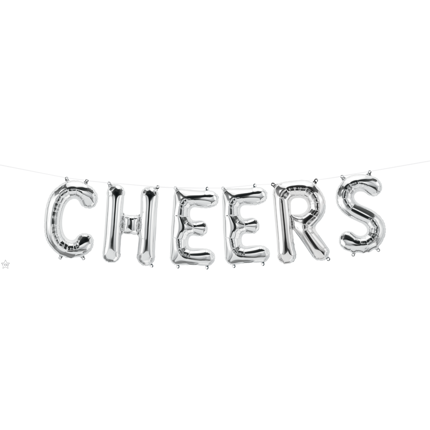 59811 - 16" CHEERS SILVER BALLOON KIT